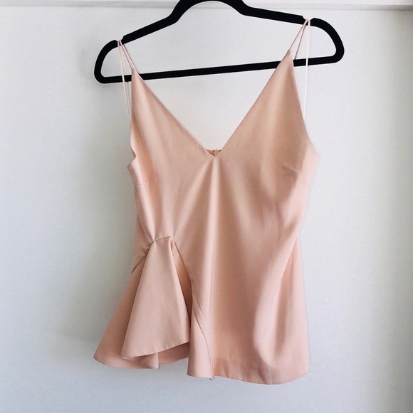 C/MEO Collective Tops - NWT C/MEO COLLECTIVE RUFFLE TOP in PEACH